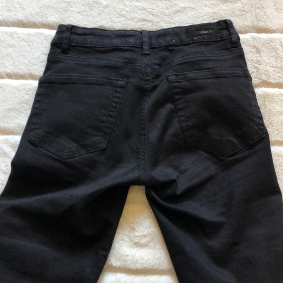 GARAGE black ripped skinny mid rise jeans - Picture 4 of 7